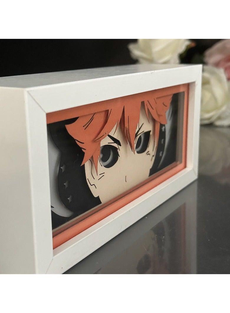 general Paper carving lanterns, Hinata Xiangyang multi-color RGB remote control paper carving lanterns, anime peripheral night lights, gifts for anime fans and children - Image 3