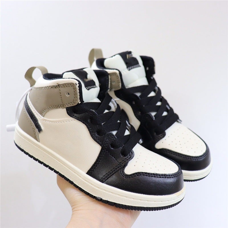 Putian Aj1 Kidsren'S Shoes 2023 New Joint Undercut Kidsren'S Sports Shoes Casual Shoes Girls' Shoes Elastic Band Sneakers - Image 1