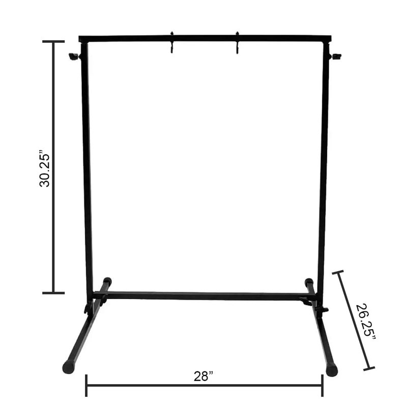 CHRONOS حامل جرس كرونوس برو سيريز CA85MKII - يحمل حتى 26" جرس/ورقة رعد، خطافات قابلة للتبديل، أقدام مطاطية واقية، أنابيب مطلية بالبودرة السوداء - صواميل إضافية متضمنة (الجرس غير متضمن) - Image 3