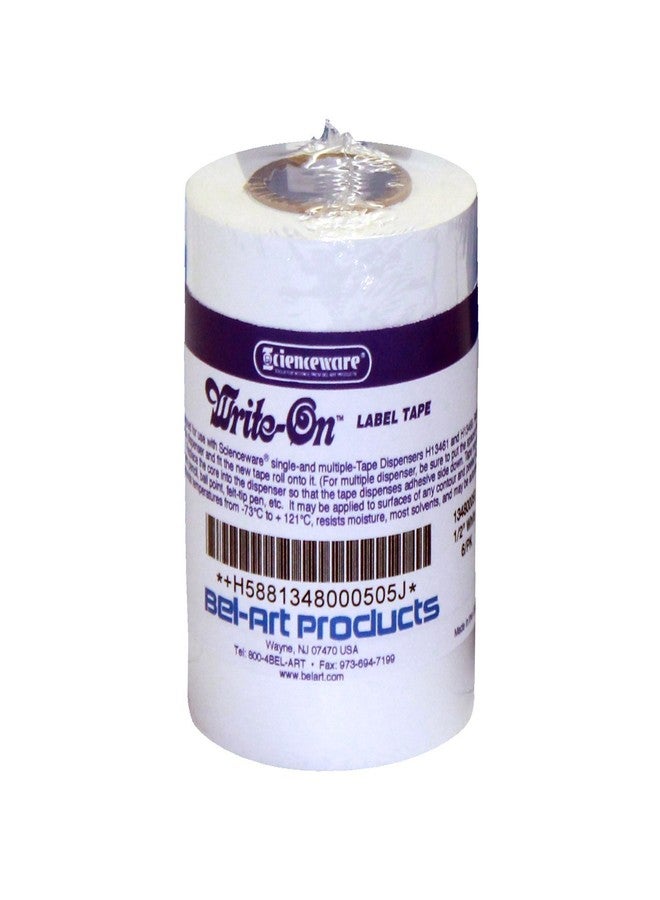 SP Scienceware SP Bel-Art Write-On White Label Tape; 15yd Length, ³/₄ in. Width, 1 in. Core (Pack of 4) (F13480-0075) - Image 1