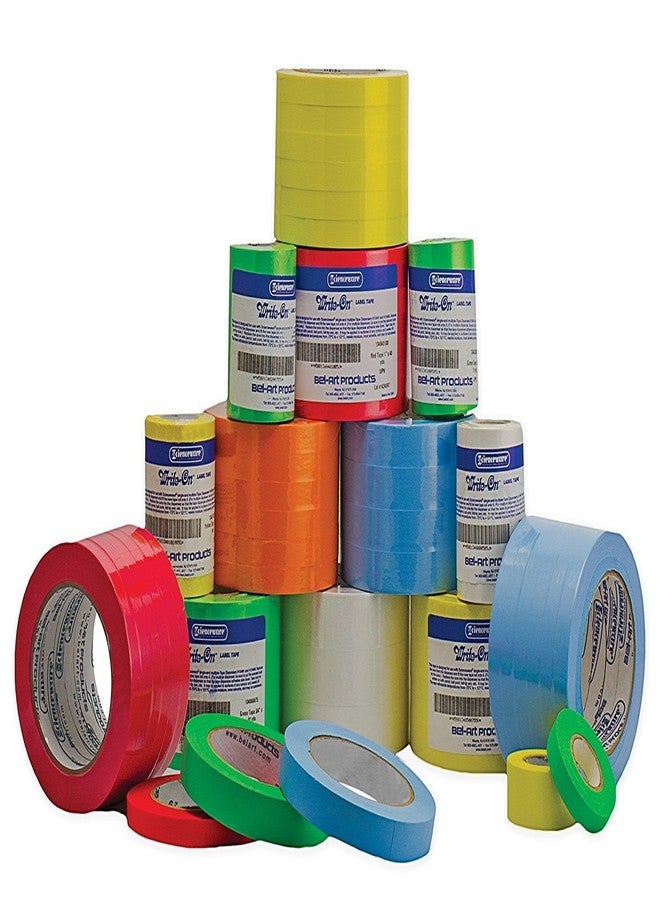 SP Scienceware SP Bel-Art Write-On White Label Tape; 15yd Length, ³/₄ in. Width, 1 in. Core (Pack of 4) (F13480-0075) - Image 3