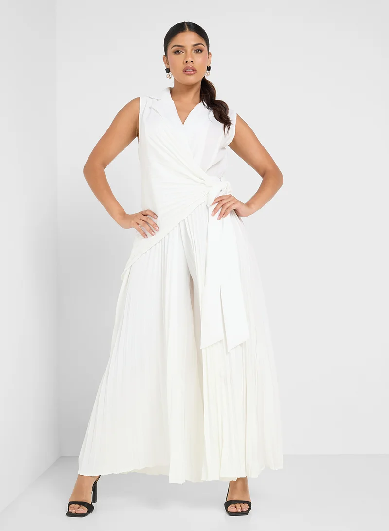 ELLA  Jumpsuit With Pleated Pants for Women | Best Price UAE