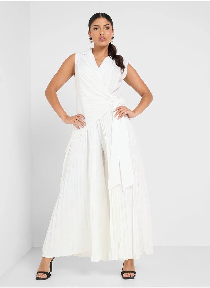 ELLA - Jumpsuit With Pleated Pants - Image 1