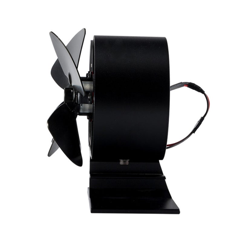 Wood Stove Fan: 8 Blades Double Motors - 50% More Warm Air Circulation, Rust-Proof Anodized Aluminum, Heat Powered No Batteries Required Dual Fan for Log Burner, Fireplace, Wood, Multifuel, Gas or Pel - Image 5