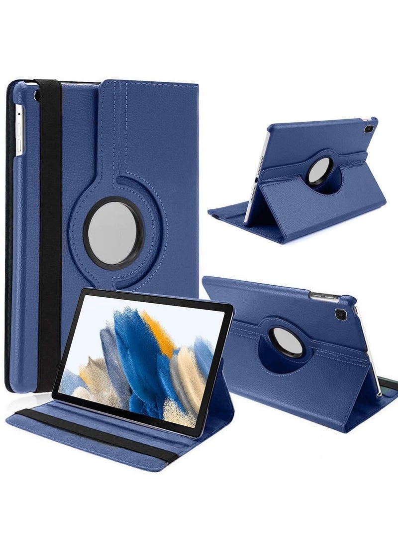 ELTRAZONE Galaxy Tab A9 Case - 360° Rotatable Tablet Cover for Samsung Galaxy Tab A9 8.7 Inch (2023, SM-X200/SM-X205/SM-X207) - PU Leather Protective Cover with Auto Wake/Sleep - Blue - Image 1
