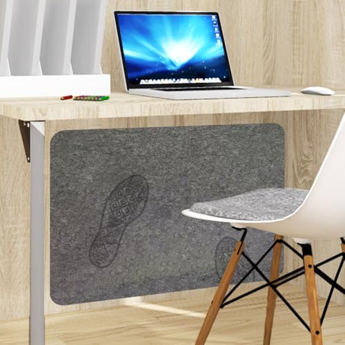 VOVCIG Under-Desk Wall Protector, 31.5 X 23.6 inch Felt Cloth Wall Sticker Easy to Install Wall Protector from Furniture Sheet, Removes Without Residue - Image 1