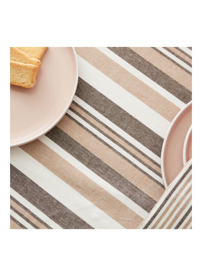 Home Box Harley Nora Table Cloth Brown/White 150 X 200cm  - Image 3