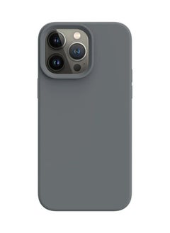 AKSESORY iPhone 15 Pro Max Gray Silicone Case – Premium 6.7 Inch Soft Touch Protection, Shockproof, Scratch-Resistant, Slim Fit, Anti-Slip, Durable Cover 