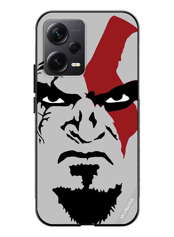 VR CREATIVE Protective Case Cover For Xiaomi Redmi Note 12 Discovery Face God Of War Design Multicolour - Image 1