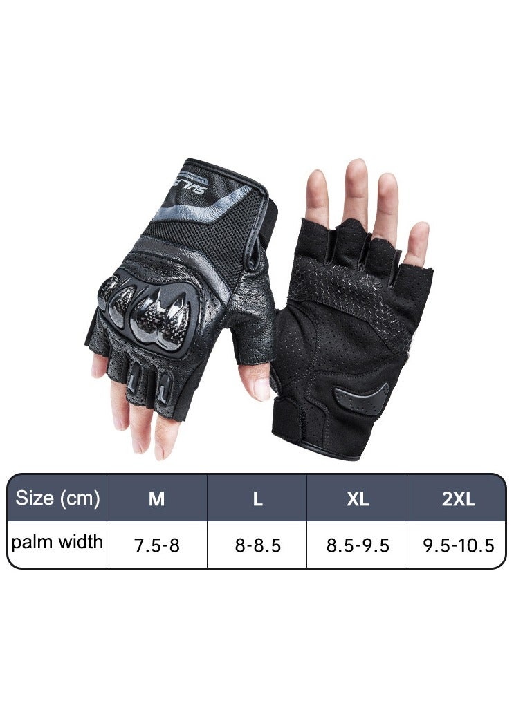 سولايت قفازات ركوب الدراجات النارية Sulaite G7 ترقية 3K ألياف الكربون مكافحة السقوط مزدوجة إصبع شاشة لمس إصبع كامل ونصف إصبع قفازات السفر الدراجات النارية - Image 1