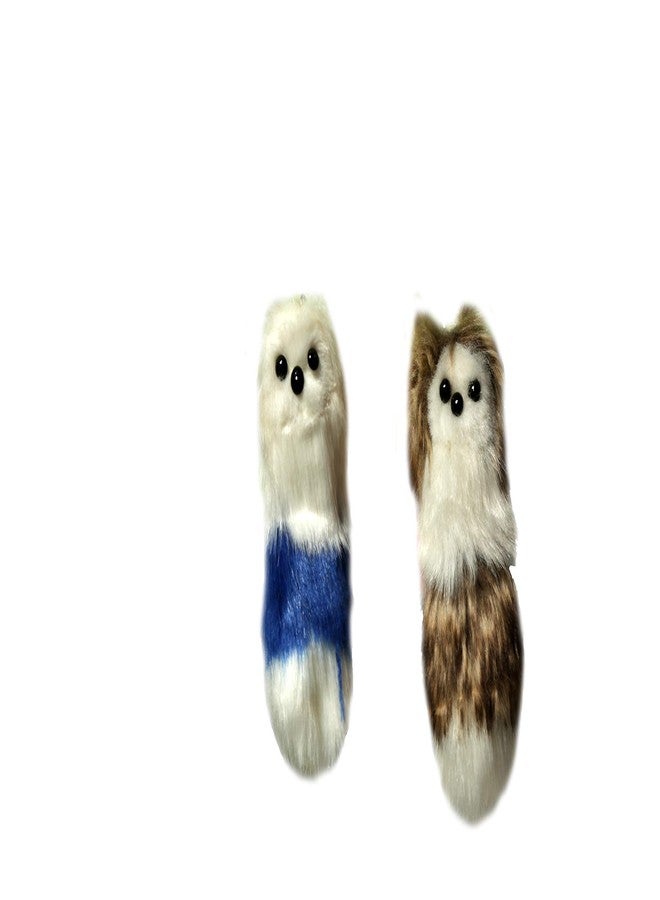 Pet Believe Squirrel Fur Interactive Toys for Cat/Kitten (2 pcs) Color May Vary
