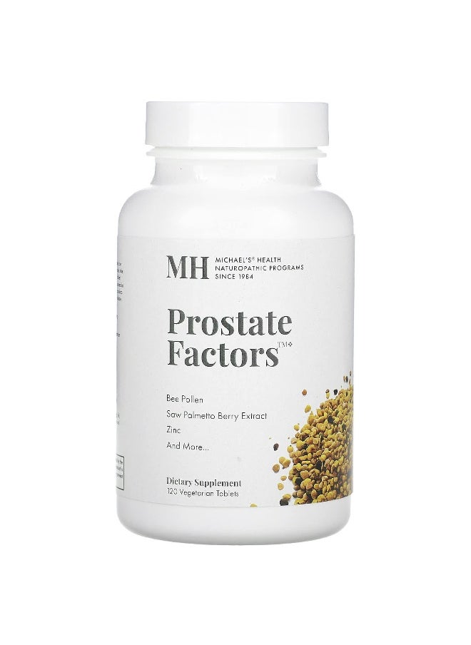 Michael's Naturopathic - Michael's Naturopathic, Prostate Factors, 120 Vegetarian Tablets - Image 1