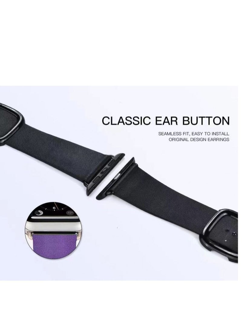 Coteetci - Premium Leather Band for Apple Watch 42/44/45 - Image 1
