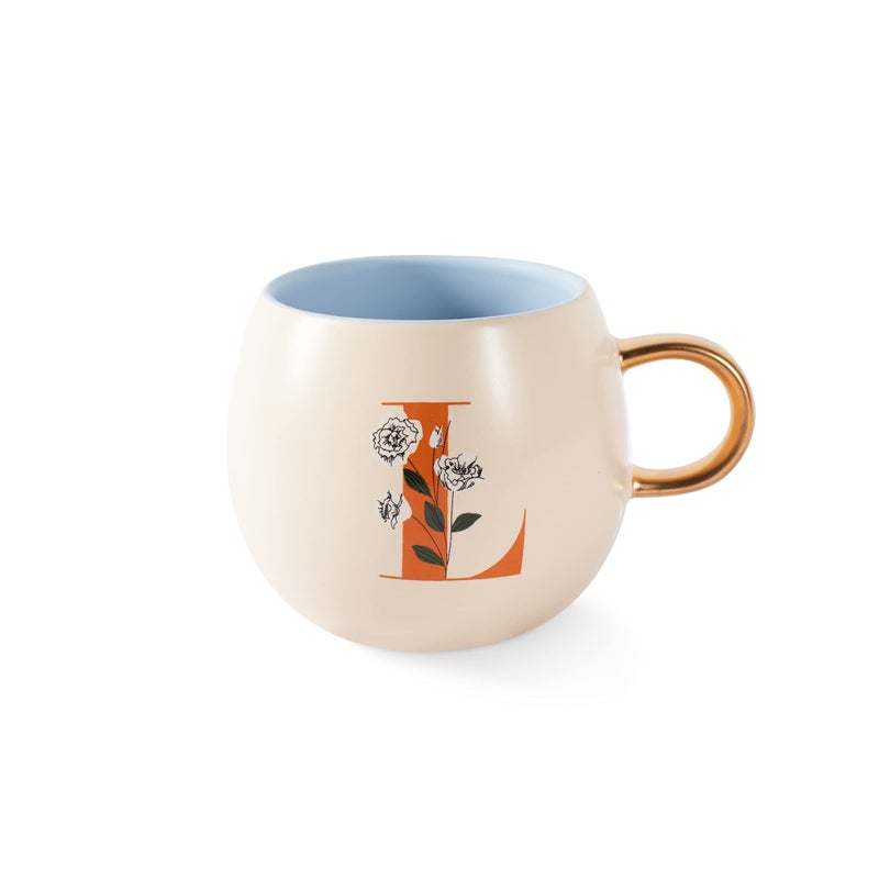 Fringe Fringe STUDIO Floral L Stoneware Mug 14 fl oz Cream 428038