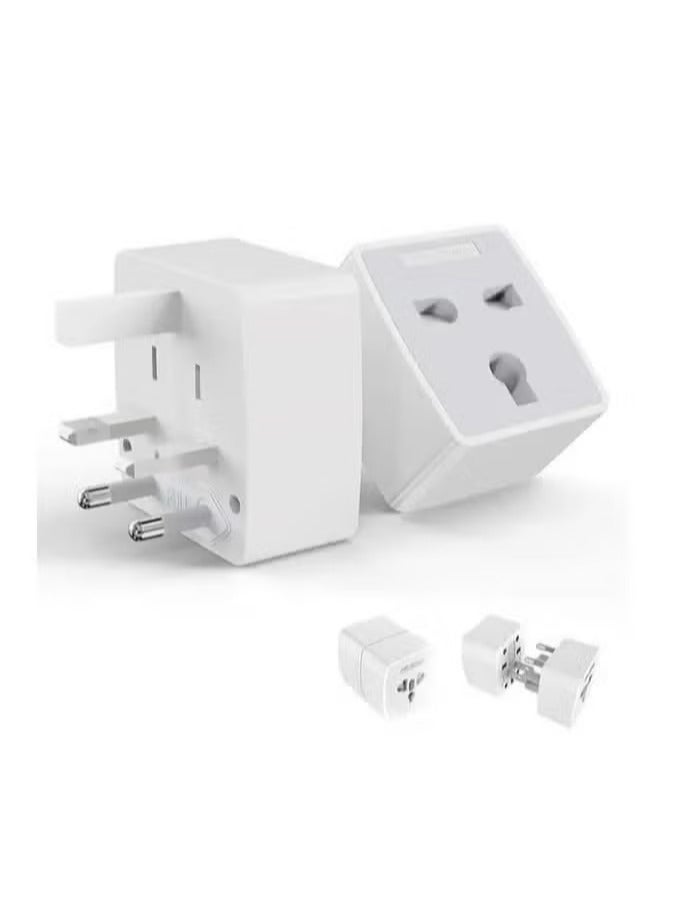 JAJEEK Z4 Multi-Plug Adapter – Universal Travel Adapter for UK, US, EU, and More – Compact, Safe, and Compatible with Multiple Countries for Worldwide Use - Image 2