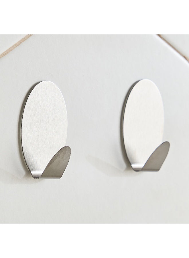 Home Box Oval Metal Hooks - Set of 2 - Image 1