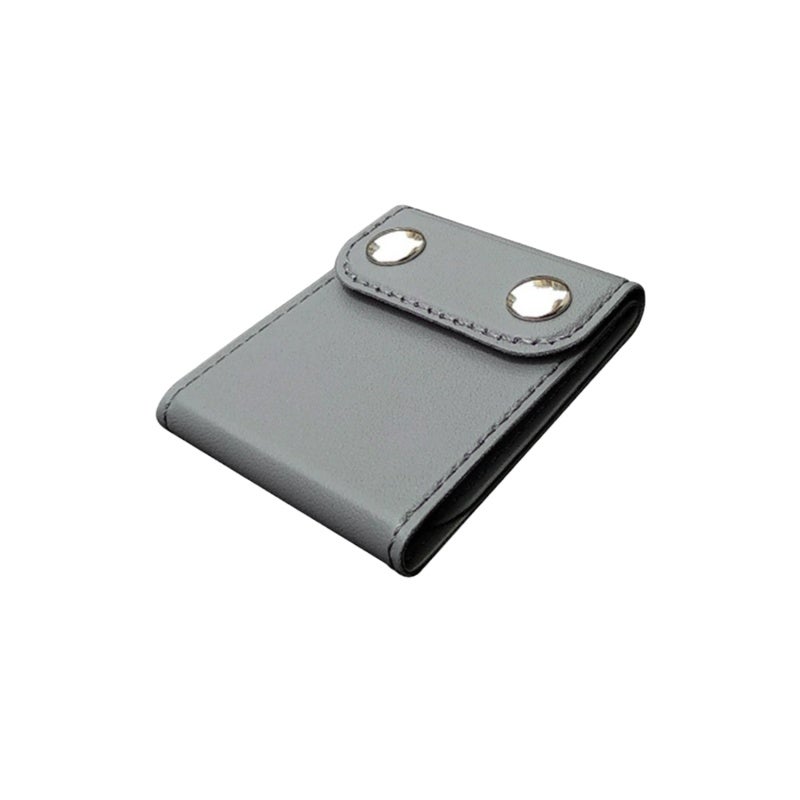 Seat Belt Adjuster 2-Pack Grey Instant Comfort Adjustment Positioning Clip - Prevents Seat Belt Neck Rub Soft PU Leather Cushion for Long Car Rides - Image 1