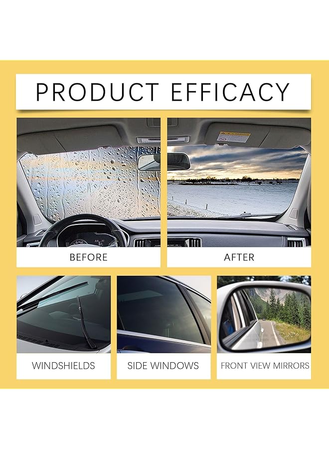 Azonee Automotive Oil Film Cleaning Brush, Glass Cleaning Brush For Windshield & Rearview Mirrors, Prevents Rain And Fog, Improves Clarity, Hydrophobic Glass Coating For Clear Visibility, Universal Fit - Image 4