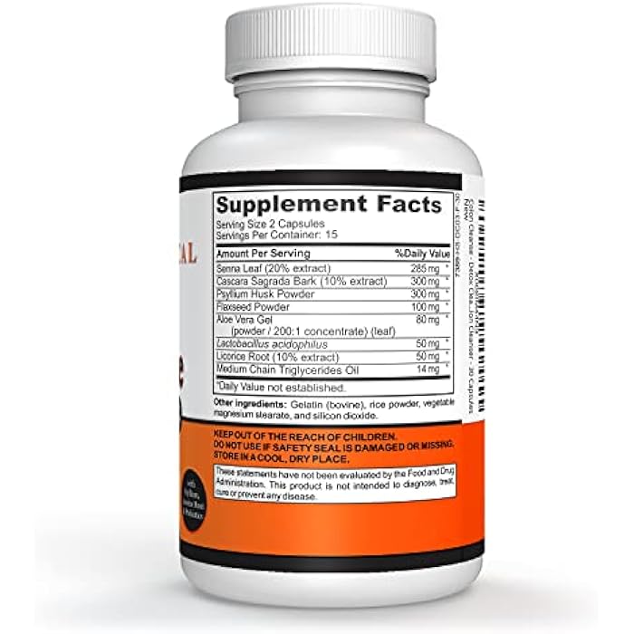 SIGMACEUTICAL 1 Day Colon Cleanse - Detox Cleanse - Bowel Cleanse & Laxative - Bowel Detox - Colon Cleanser & Detox - 30 Capsules - Image 2
