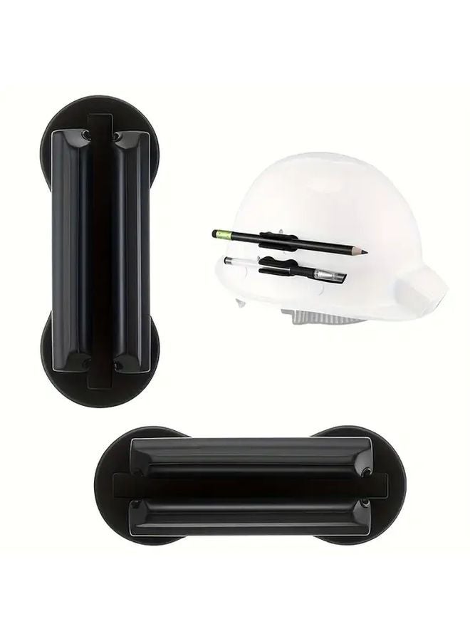 قطعتان من حامل القلم والرصاص للخوذة الصلبة ذات لاصق لمعدات السلامة الإنشائية - Image 1