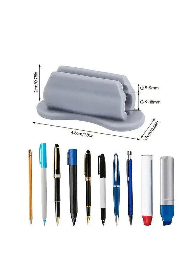 قطعتان من حامل القلم والرصاص للخوذة الصلبة ذات لاصق لمعدات السلامة الإنشائية - Image 4