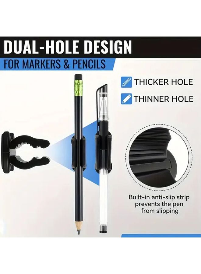 قطعتان من حامل القلم والرصاص للخوذة الصلبة ذات لاصق لمعدات السلامة الإنشائية - Image 3