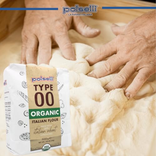 POLSELLI Organic Flour, Type 00, 100% Italian Grain, Double Zero Flour, OO Extra Fine, BIO, Neapolitan Italian Pizza, Bread, Pasta, All Natural, Unbleached, All-Purpose Flour, Unbromated, No Additives - Image 4
