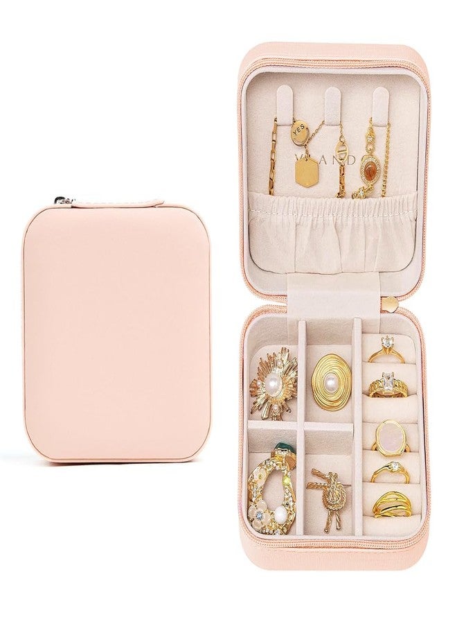 Nibbler Square Travel Jewellery Box Multicolor for Women, Travel Earrings Organiser Box, Portable Jewellery Box Organisers for Rings, Earrings, Bracelets, Necklaces Decorative box (Alpha) - Image 1