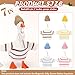 SilTriangle 4 Set 7 Inch Mini Desk Goose Knitted Outfits Cute Magnetic Goose Key Holder Multiple Colors Clothes for Home Office Magnetic Duck Statue Table Desk Key Holder Decor GiftsLight Stripes - Image 4