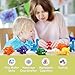 GKDOMS 26 PCS Alphabet Dinosaurs Matching Toy Toddlers ABC Learning Dinosaurs with Uppercase Lowercase Match and Snap Fine Motor Game Preschool Learning Activities Thank You Valentines Gifts for Kids - Image 4
