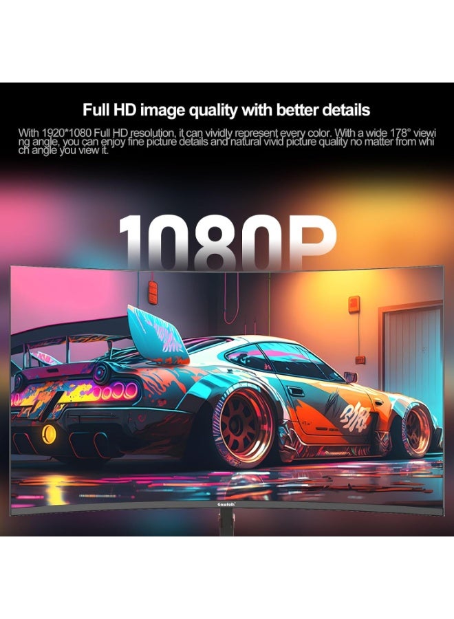 Gawfolk 27 inch Curved Gaming Monitor 180Hz FHD(1920x1080) 1800R - Image 2