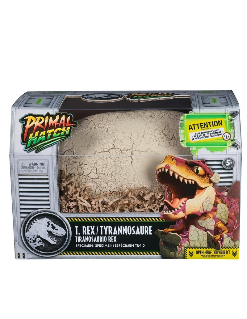 Jurassic World Primal Hatch T. Rex Specimen Toy - Image 1