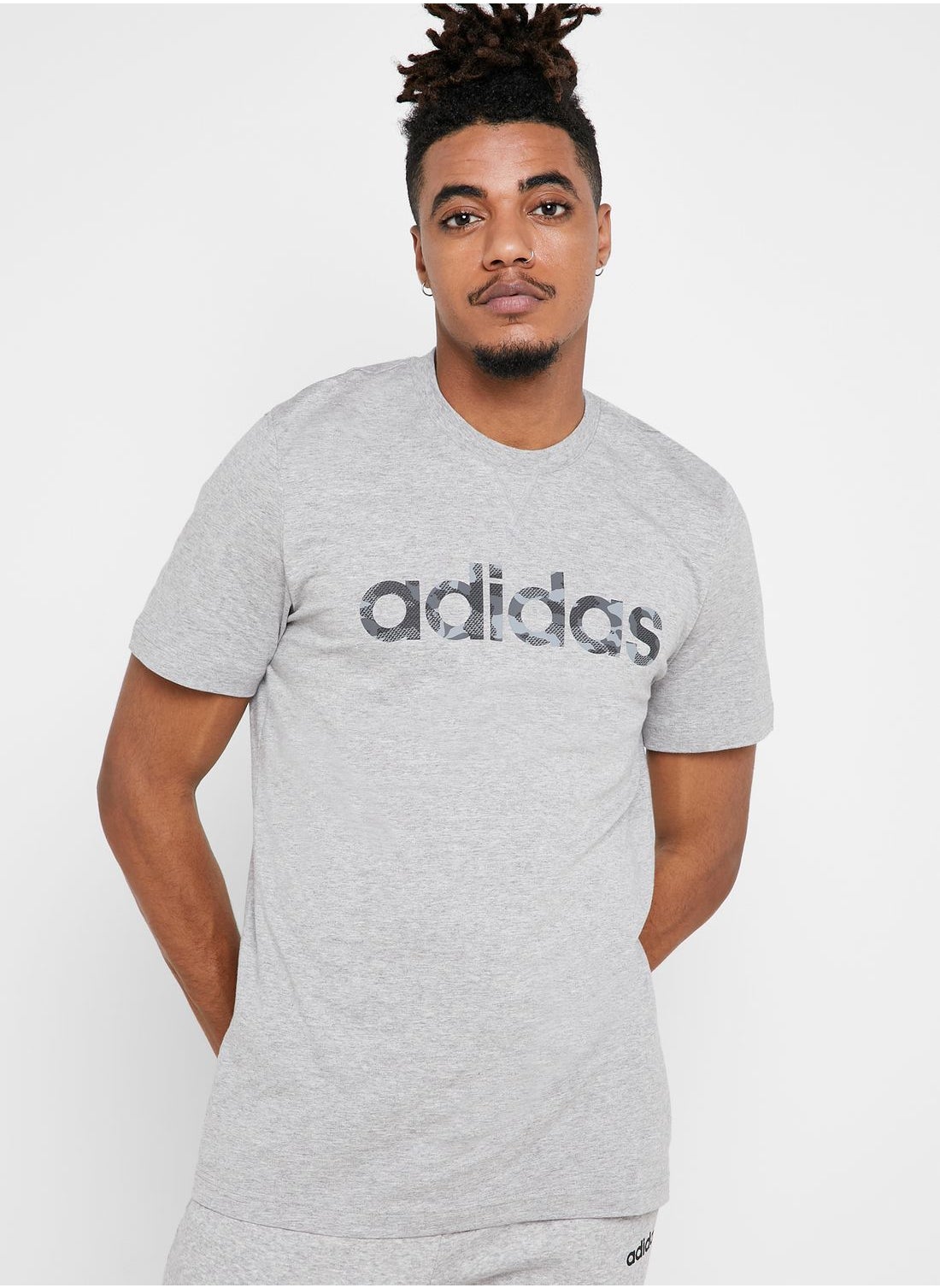 adidas camo linear t shirt mens