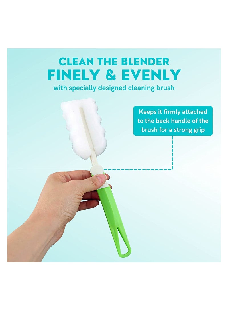 Gonice Portable Blender for Shakes and Smoothies| 500 ml Rechargeable 2600MAH with Stainless Steel blades | Comes with cleaning brush, use in the Office Travel Gym (Blue)  - Image 4