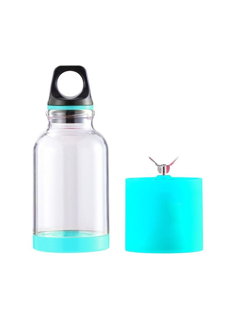 Gonice Portable Blender for Shakes and Smoothies| 500 ml Rechargeable 2600MAH with Stainless Steel blades | Comes with cleaning brush, use in the Office Travel Gym (Blue)  - Image 2