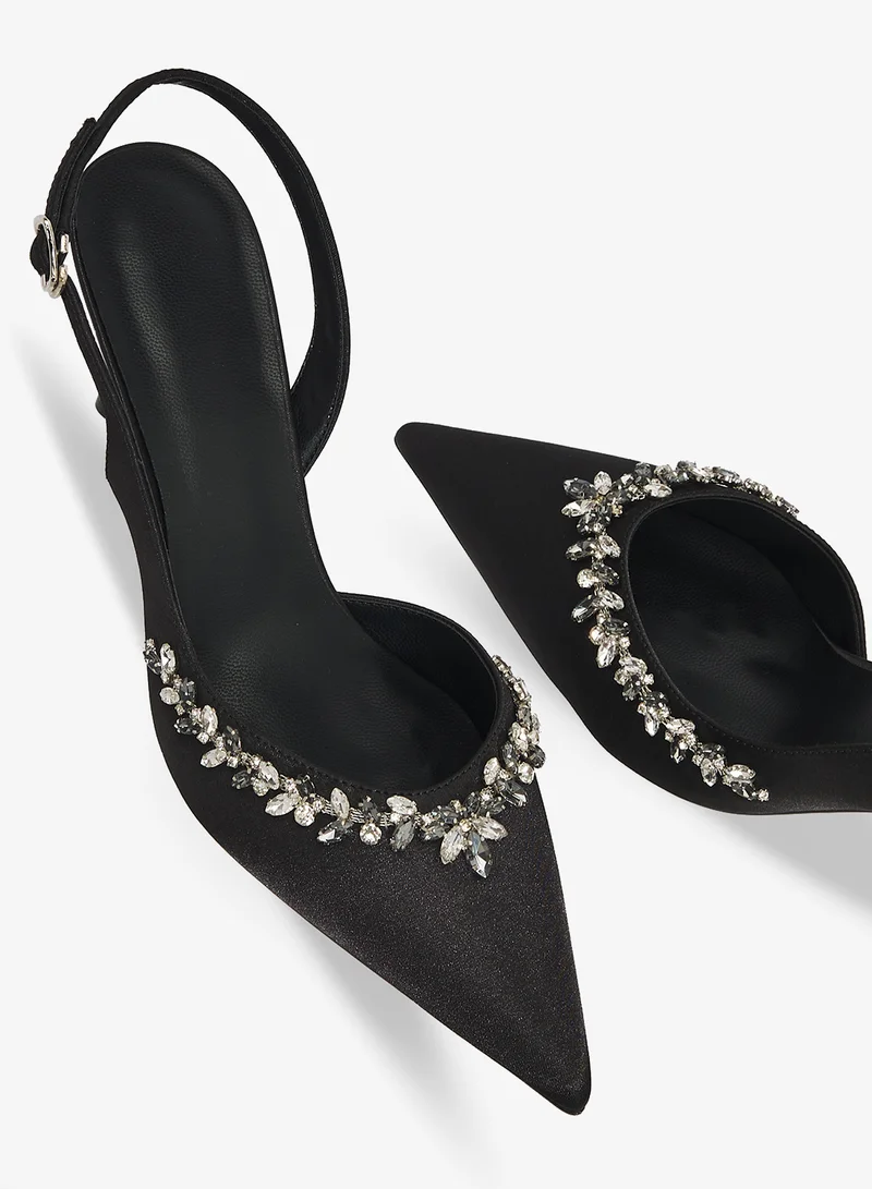 Khizana Black classic_pumps for Women | Best Price UAE