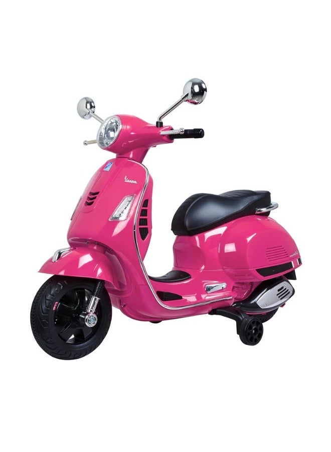 Vespa Electric Ride On Scooter Bike - 12V - Pink - Image 2