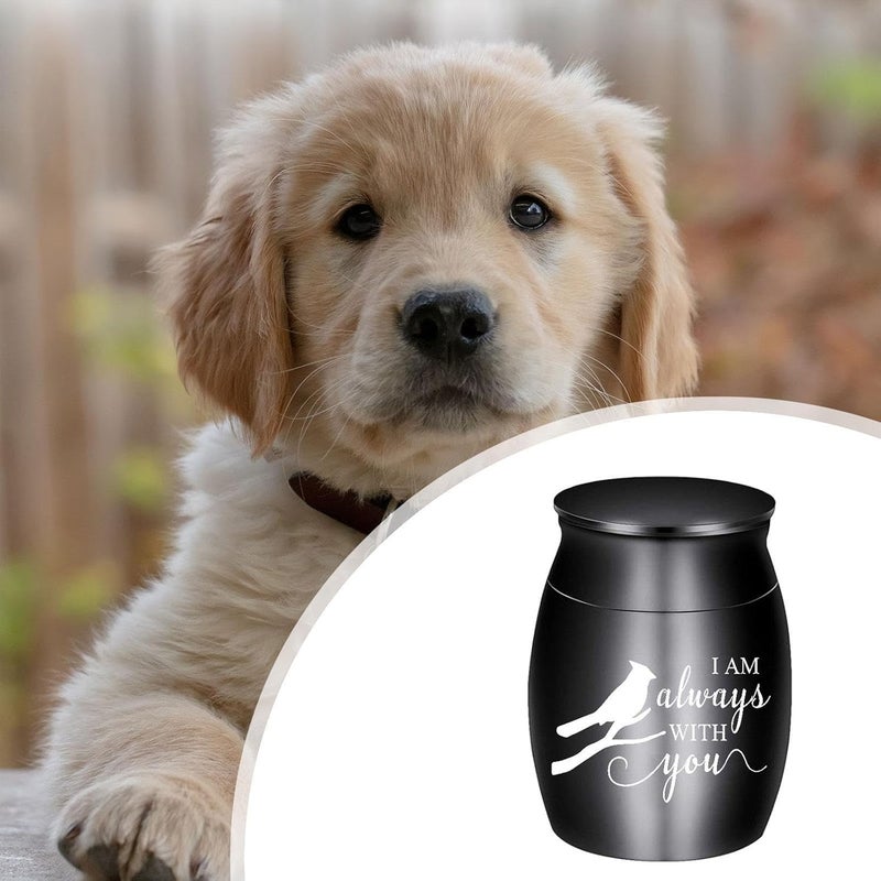 Memorial Box, Funeral Storage Container, Portable Metal Urn, Unique, Multifunctional, Practical, Pet Box, Black - Image 4