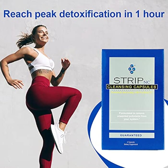 Wellgenix Strip NC Herbal Cleanse Detox Capsules - Extra Strength Cleansing - One Day Quick Flush - 4 Capsules (1 Pack) - Image 2