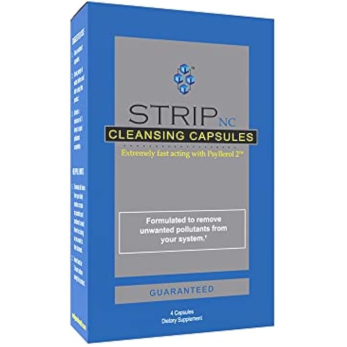 Wellgenix Strip NC Herbal Cleanse Detox Capsules - Extra Strength Cleansing - One Day Quick Flush - 4 Capsules (1 Pack) - Image 1