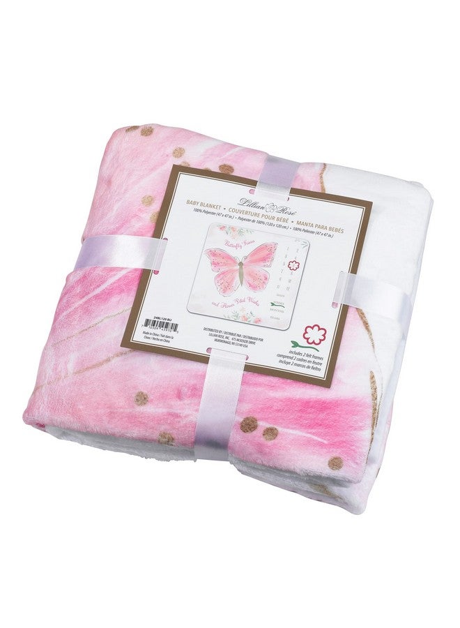 Lillian Rose Butterfly Baby Milestone Blanket Frames Pink - Image 5