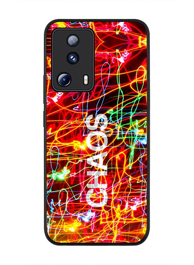 Stylizedd Rugged Black edge case for Xiaomi 13 Lite 5G / Xiaomi Civi 2 5G, Slim fit Soft Case Flexible Rubber Edges Anti Drop TPU Gel Thin Cover -  Chaos - Image 1