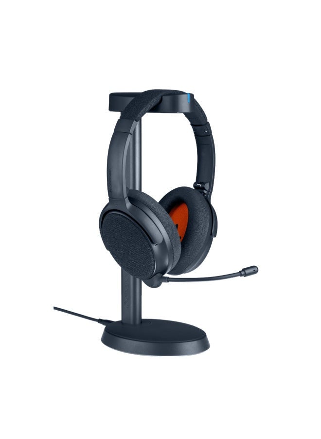 Fokus+ Wireless Noise Cancelling Headphones w/ Charging Stand, 50Hrs Battery Life, Superior Audio, HearThru/Fokus/Music Modes, Auto On/Off, for Work, On-line Class, Podcasts, Calls - Blue