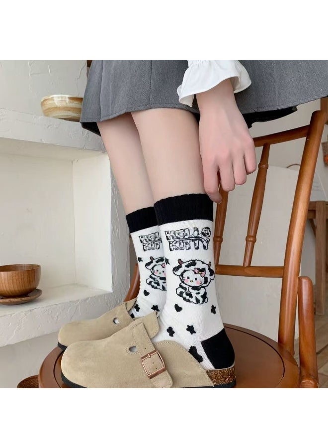 Hello Kitty Women's athletic crew socks set, 5 pairs, one size fits all - Image 3