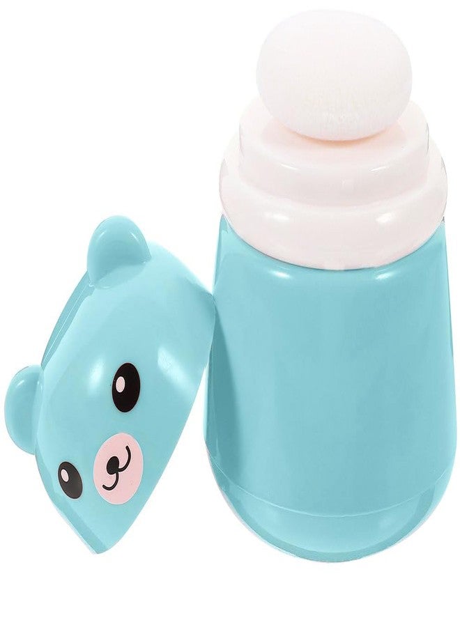 Closecret Baby Talcum Powder Puff with Case – Refillable Powder Container with Soft Puff for Babies, Toddlers & Kids – Gentle & Safe for Delicate Skin (Blue) - Image 1