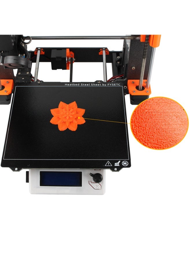 NIBEMINENT 3D Printer Double-Sided Textured PEI Spring Steel Sheet Black  - Image 4