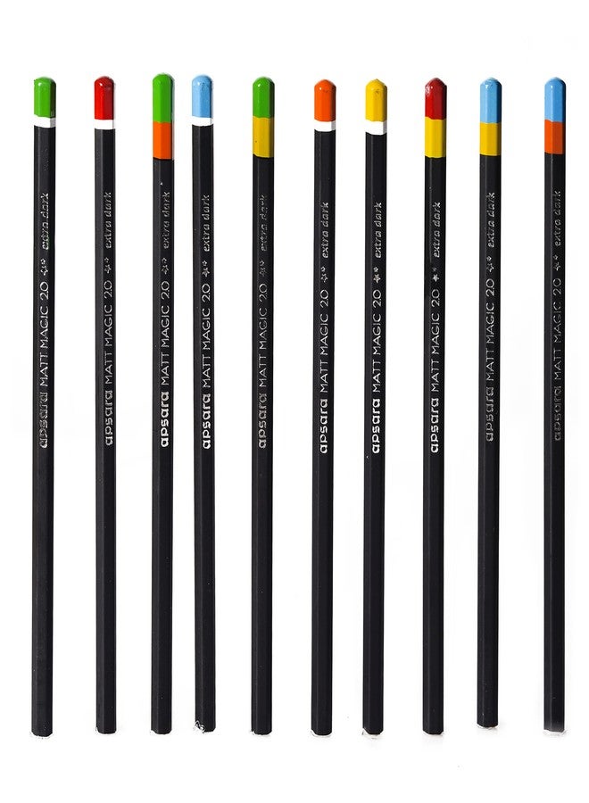 Apsara HEXAGONAL BODY FOR STRONG GRIP: The Pencils in This Dispenser Feature a Hexagonal Body Design, Providing a Robust and Comfortable Grip for Writing and Drawing., Black - Image 2