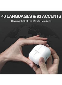 تايم كاتل جهاز ترجمة اللغة M2 - يدعم 40 لغة و 93 لهجة عبر الإنترنت، ويقدم خدمة ترجمة صوتية في الوقت الحقيقي. كما يعتبر جهاز ترجمة لاسلكي مثالي للسفر والأعمال، وهو متوافق مع نظامي التشغيل iOS و Android.  - Image 2