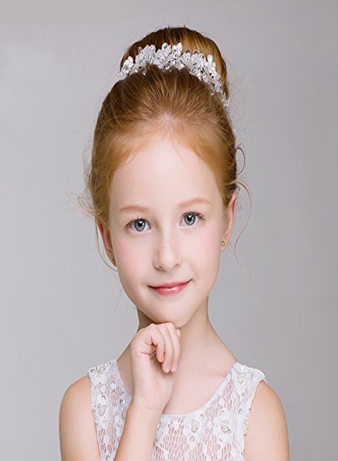VANVENE Beautiful Ballet Hair Accessories Flower Girl Headbands with Crystals, Pearls and Rhinestones-Perfect for Weddings, Performances, and Parties - Image 2