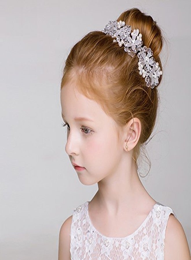 VANVENE Beautiful Ballet Hair Accessories Flower Girl Headbands with Crystals, Pearls and Rhinestones-Perfect for Weddings, Performances, and Parties - Image 4